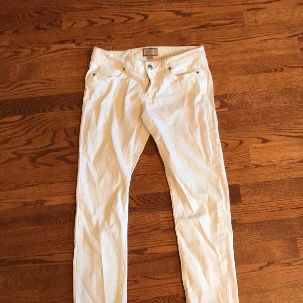 Paige Denim Roxie Crop White Jeans Size 27